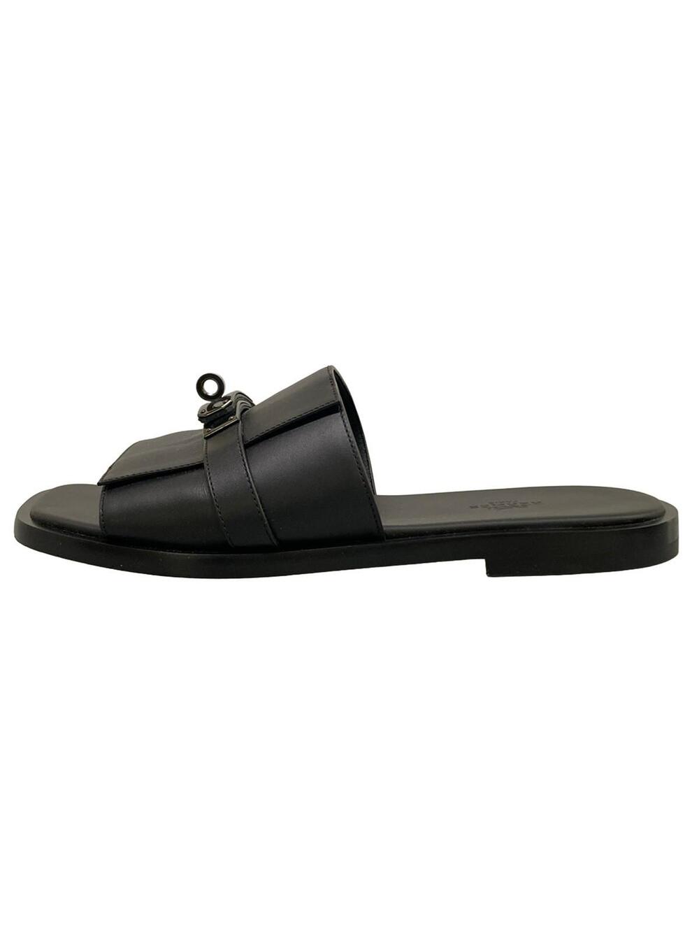 Hermes Gabriel Black Leather Men's #372142H13B